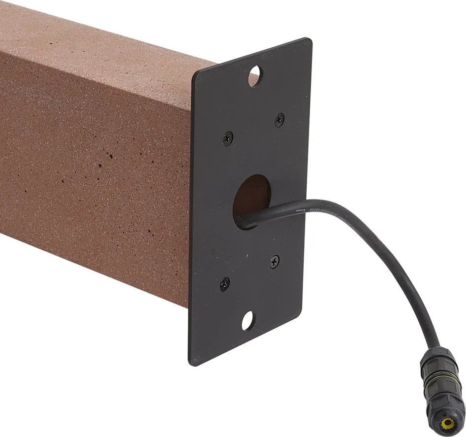 Modern buiten paaltje terracotta 65cm IP44 - Pompei