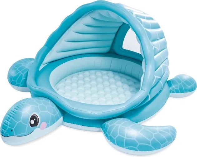 Intex Turtle Cove Playland 218x206x97 cm - Opblaasbaar Peuterbad&amp;Binnenspeelparadijs - Inclusief 100 Fun Ballz