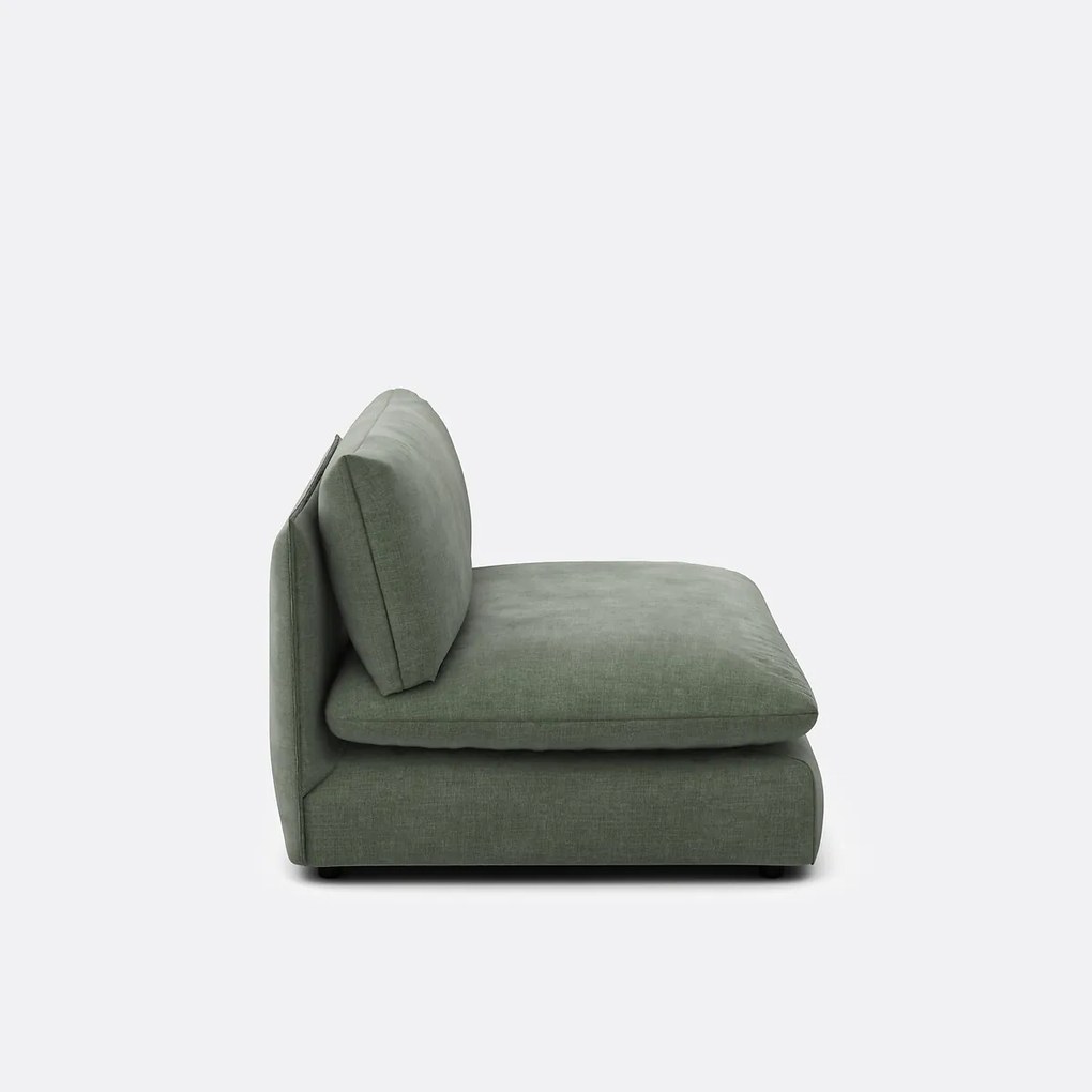 Zitelement voor modulaire sofa, in gestructureerde stof, Malo
