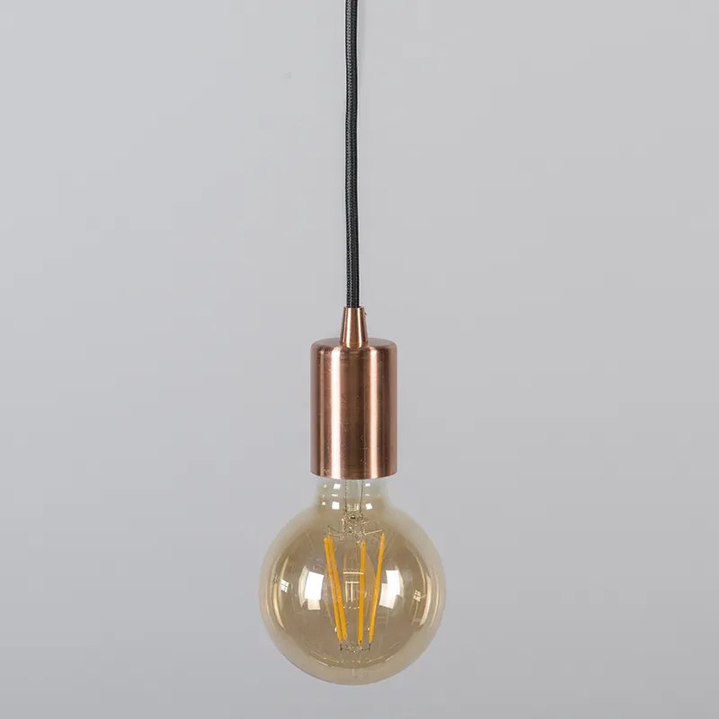 Industriële hanglamp koper - Facil