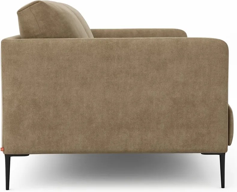 3-zits compacte bank, in stonewashed fluweel, Oscar, ontwerp Emmanuel Gallina