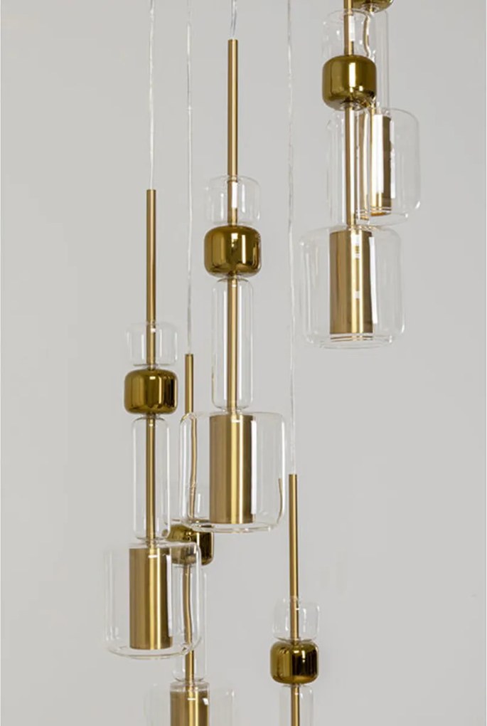 Trapse Hanglamp Goud En Glas