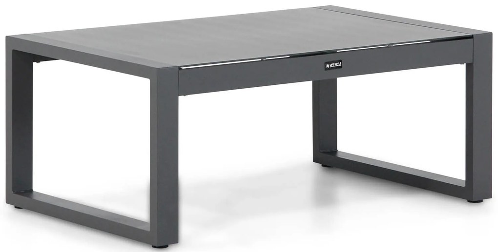 Stoel en Bank Loungeset Aluminium Grijs 4 personen Lifestyle Garden Furniture Batala