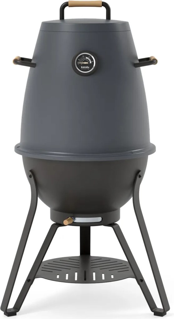 Kandu Cooking 41 houtskoolgrill - Coal Grey - Vertical Cooking BBQ - Ø58 x H95 cm