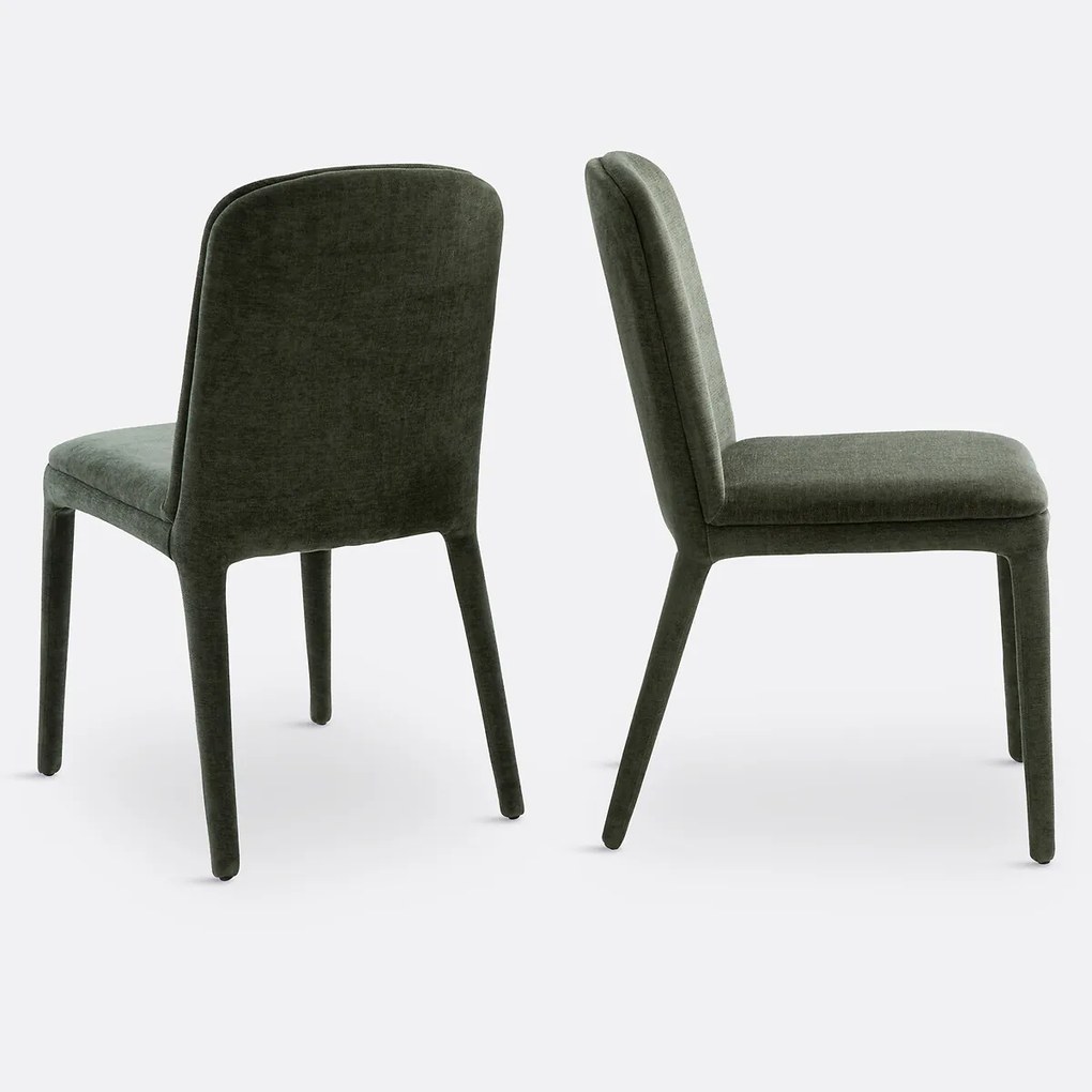 Set van 2 met stof beklede stoelen, Wilga