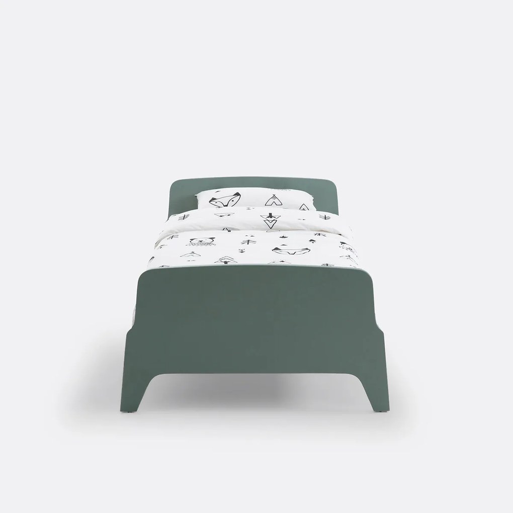 Bed met retro vintage stijl, 1 persoon, Adil
