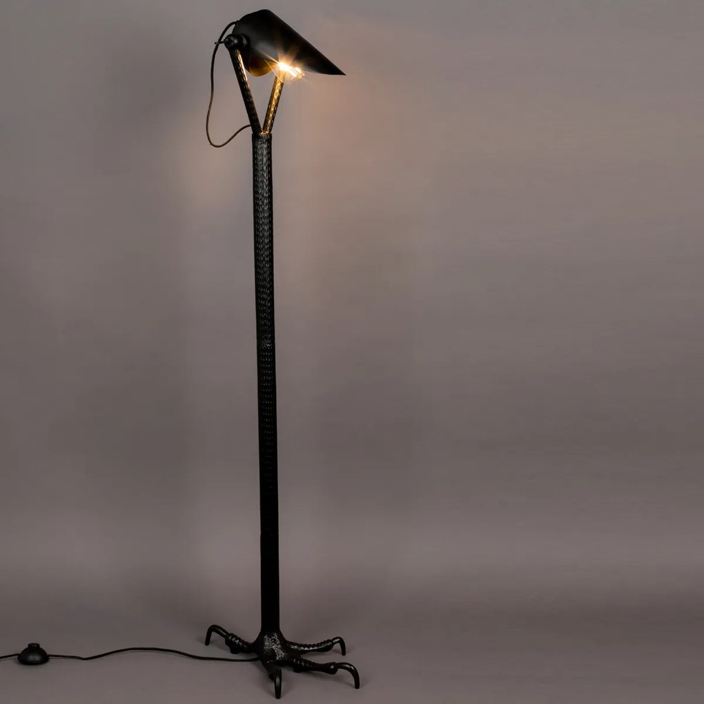 Dutchbone Falcon Metalen Vloerspot Zwart