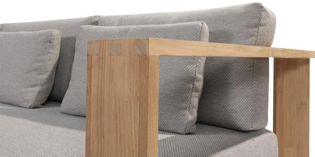 4 Seasons Outdoor Eternity hoekbank teak met Metropolitan tafel SALE Loungeset weerbestendig