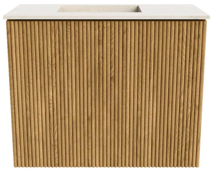 Mondiaz Joya DLux 50cm toiletmeubel oak met wastafel faye links 1 kraangat meli