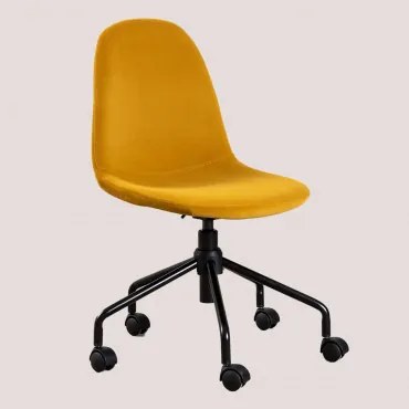 Glamm Fluwelen Bureaustoel Mostaza - Sklum