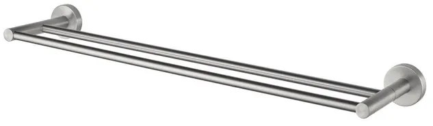 Haceka Kosmos Handdoekhouder - 84cm - dubbel - geborsteld chroom 1208661