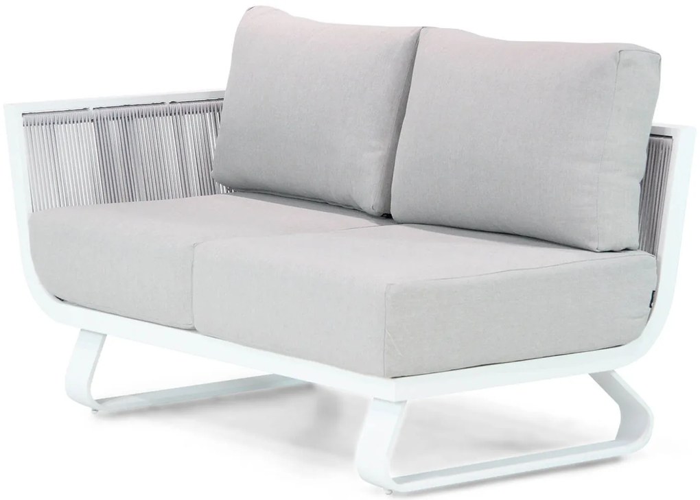 Hoek loungeset 5 personen Aluminium/rope Wit  Santika Furniture Santika Corniche