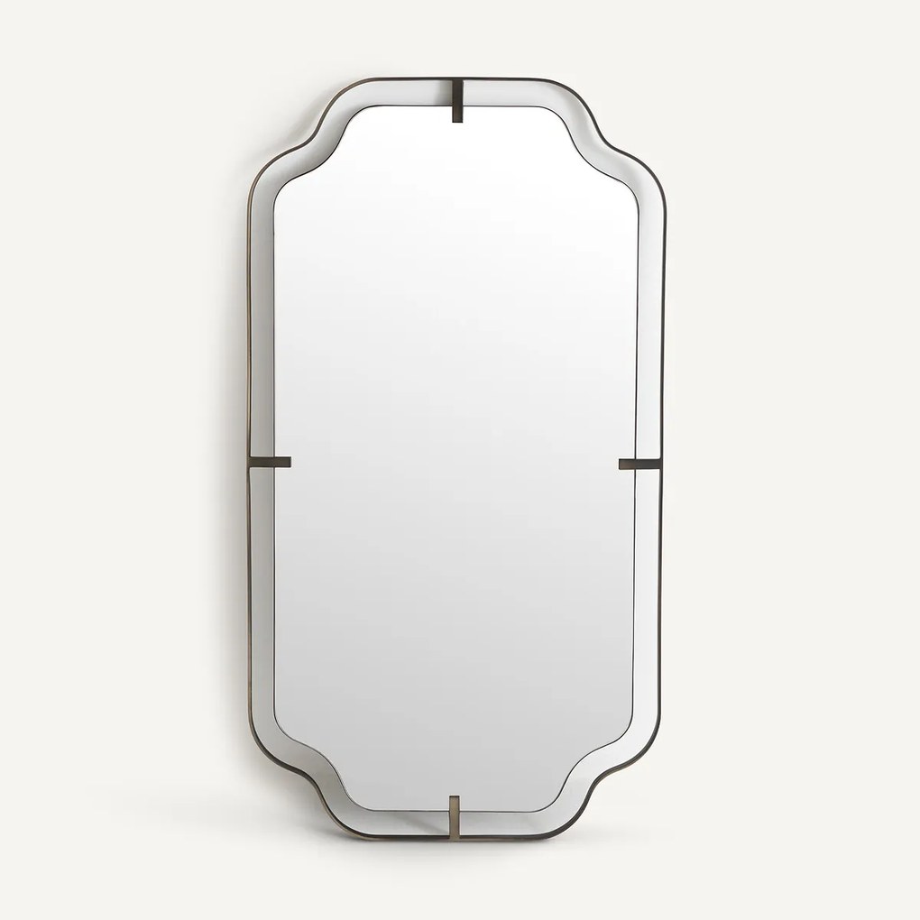 Spiegel van gietijzer in jaren 30-stijl, hoogte 110 cm, EYLEEN