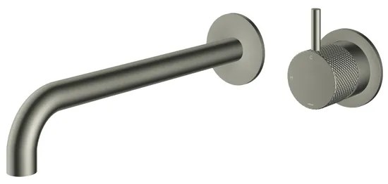 Hotbath Cobber X Afbouwdeel - voor wastafelmengkraan - 25cm uitloop - Geborsteld Nikkel CX105EXT25GN