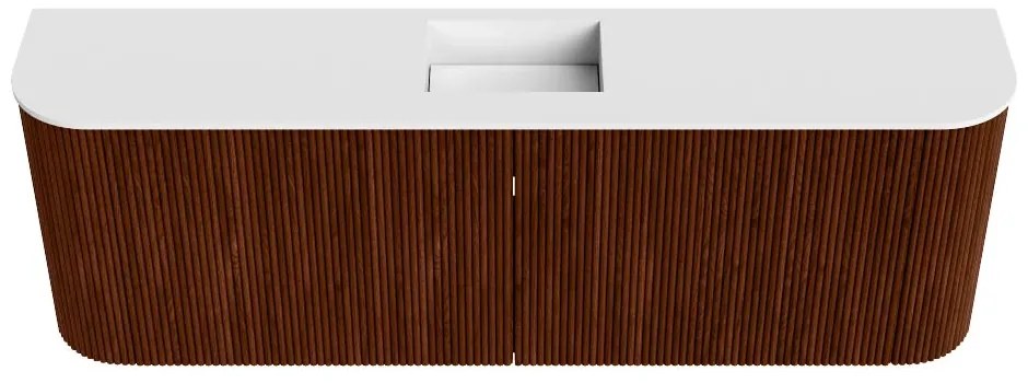 Mondiaz Joya 125cm toiletmeubel ronding links/rechts ruby met wastafel faye midden 1 kraangat talc