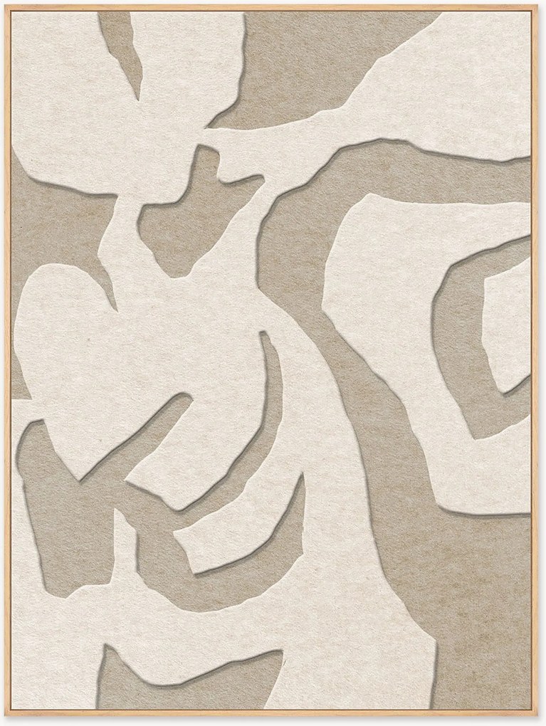 Ingelijste akoestische wandkunst Soft Embrace 1