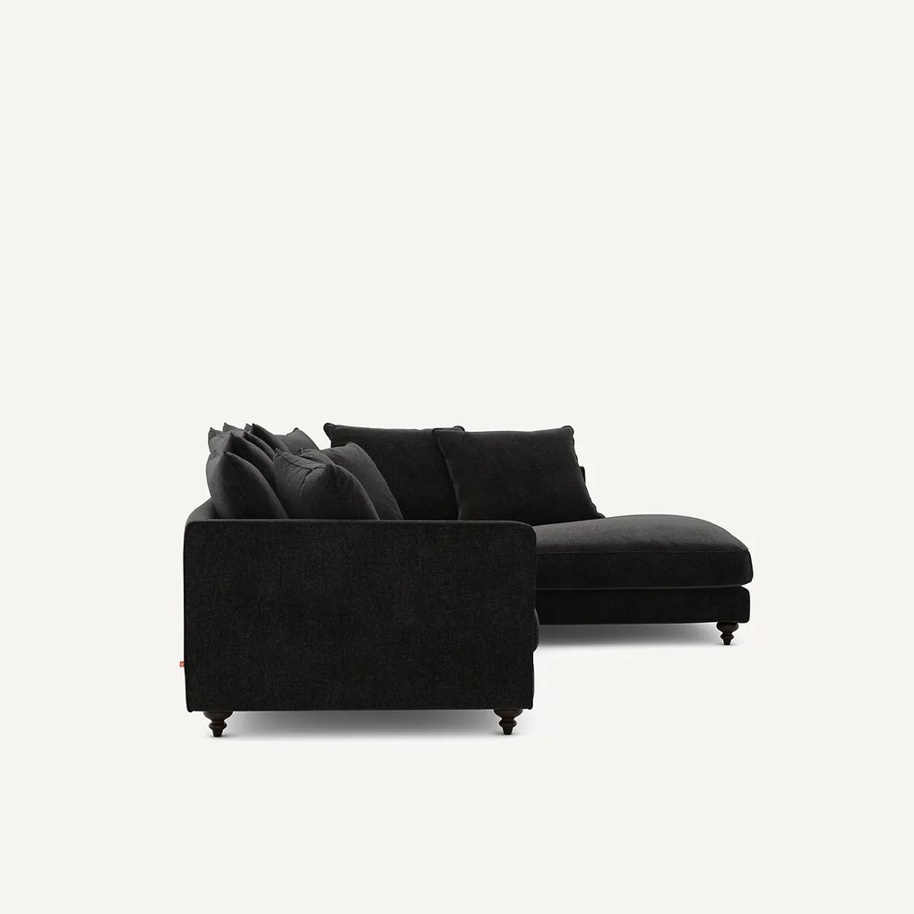 Hoekslaapbank in chenille fluweel, Lazare