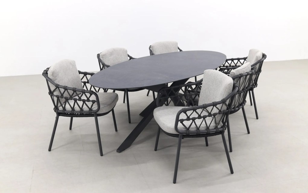 4SO Calpi/Privada 240x107 - Ovale tuinset - 7-delig