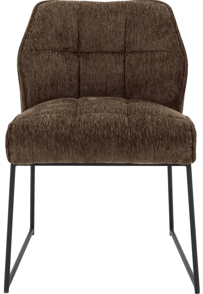 Goossens Eetkamerstoel Ronnie roze stof leuning, elegant chic