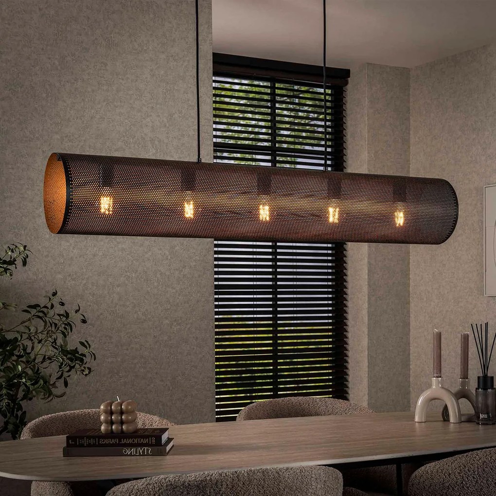 Hanglamp Koker Geperforeerd Staal 120 Cm