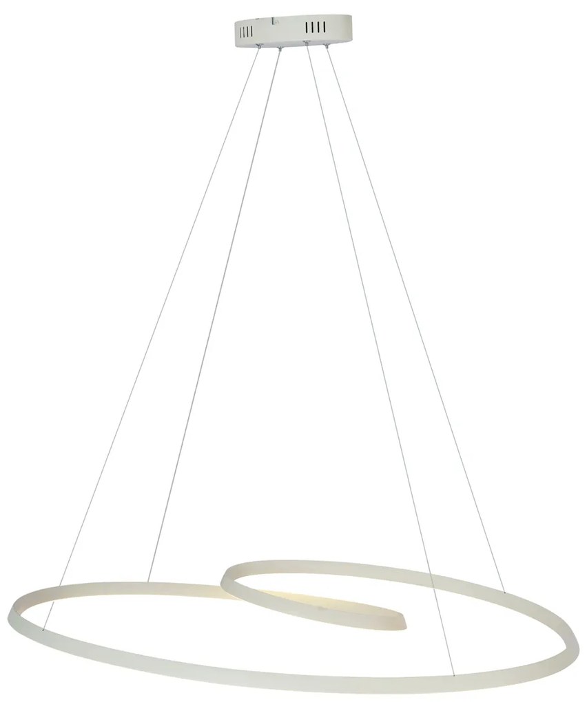 Scandinavische hanglamp beige 110cm incl. LED 3-staps dimbaar - Circuit