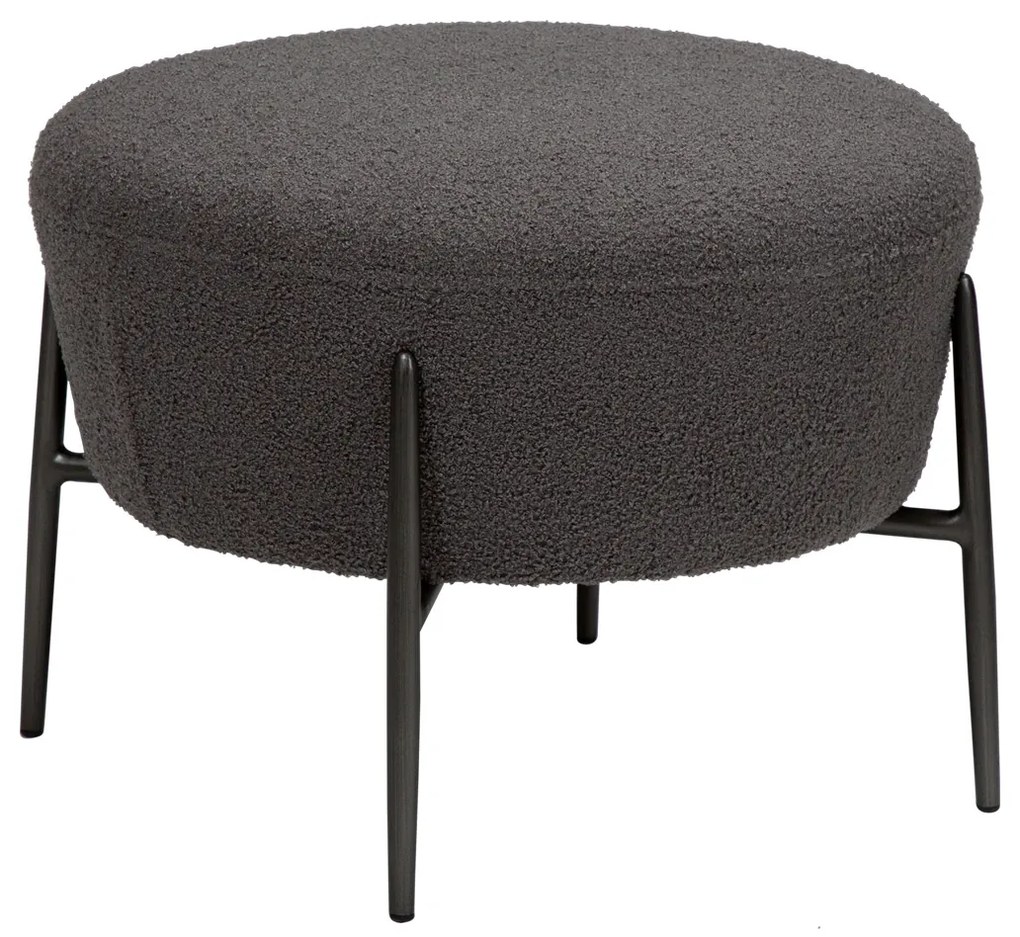 Dan-Form Orbit Ronde Poef Boulce Stone Grijs