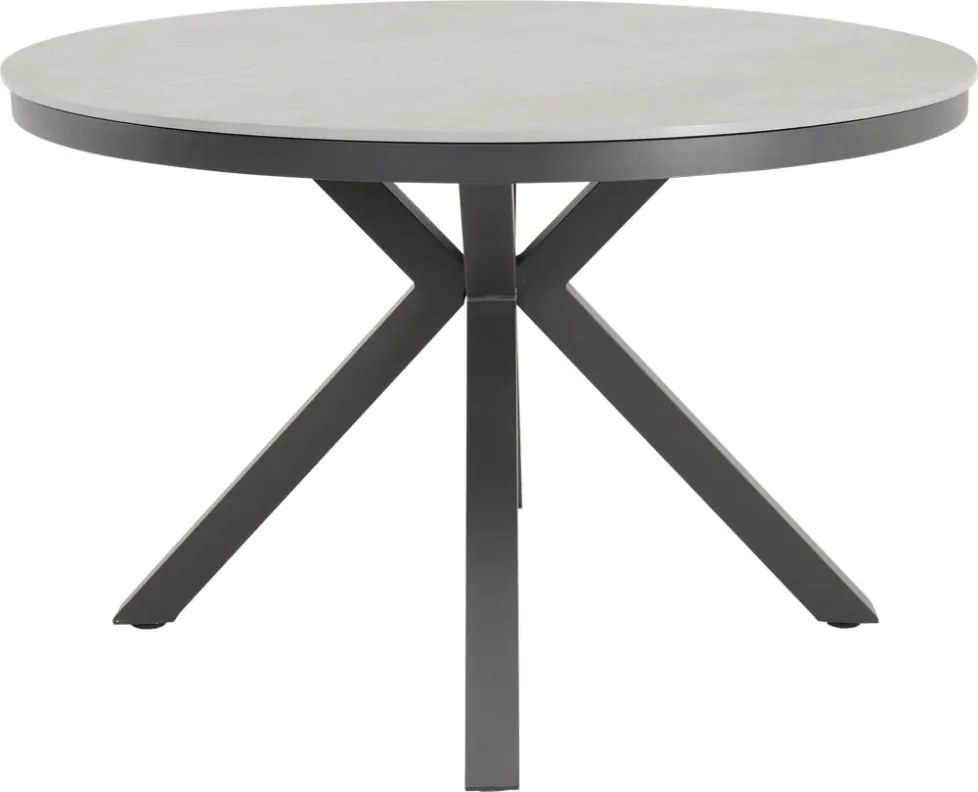 Lesli Living Ronde Tuintafel Davos - Ø118 cm - Keramisch Glas - Lesli Living