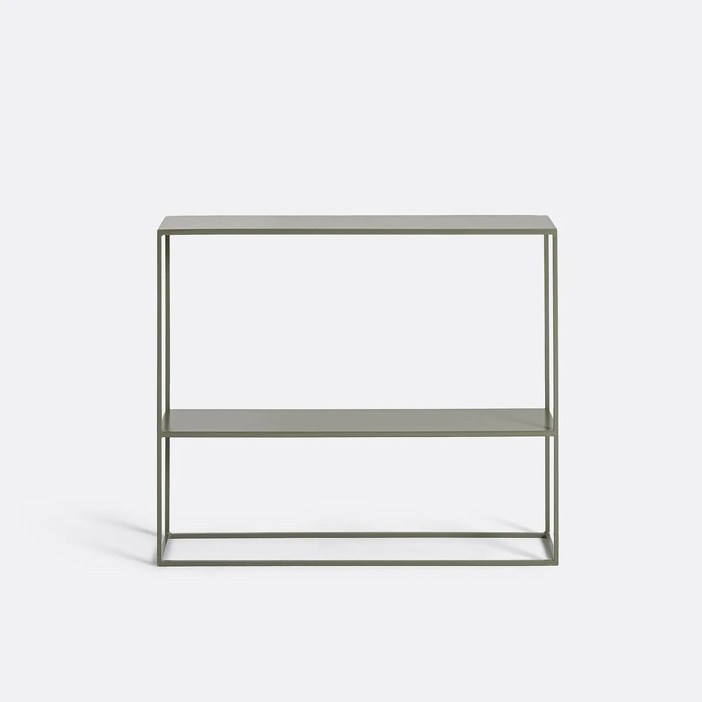 Stalen metalen wandtafel, dubbel blad, Miva