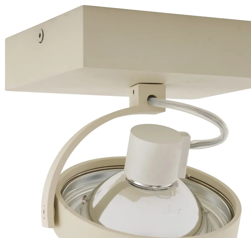 Moderne plafondSpot / Opbouwspot / Plafondspot beige G9 rond draai- en kantelbaar - Go Modern G9 Binnenverlichting Lamp