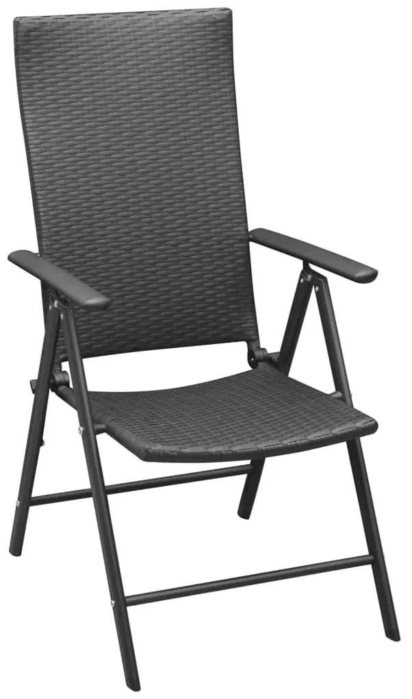 vidaXL Tuinstoelen 4 st met kussens poly rattan lichtgrijs364988 - Tuinmeubilair | fnac België
