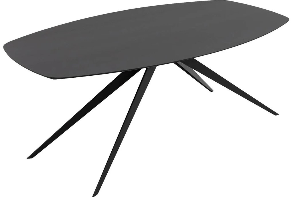 Goossens Excellent Eettafel Uniek, Semi ovaal 200 x 110 cm