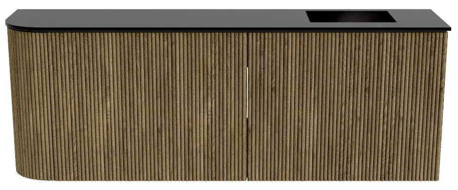 Mondiaz Joya 110cm toiletmeubel ronding links dusk met wastafel faye rechts zonder kraangat urban