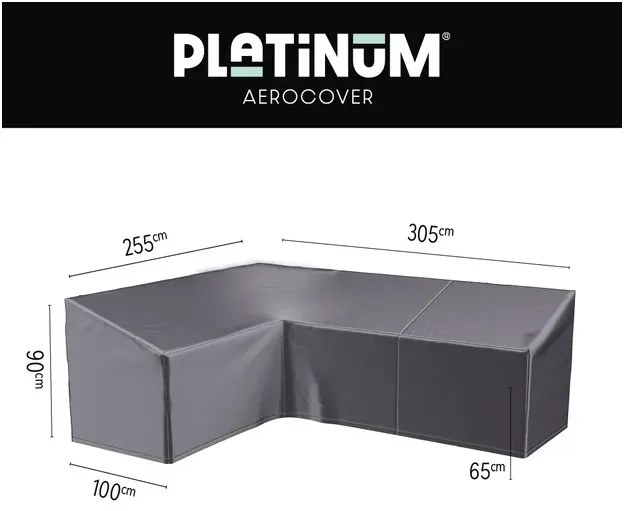 Loungesethoes 305x255x100xH65-90 links - Aerocover