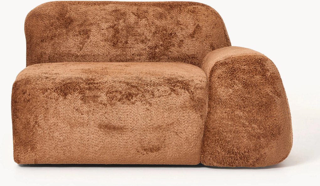 Hoekmodule Wolke van teddy-bouclé
