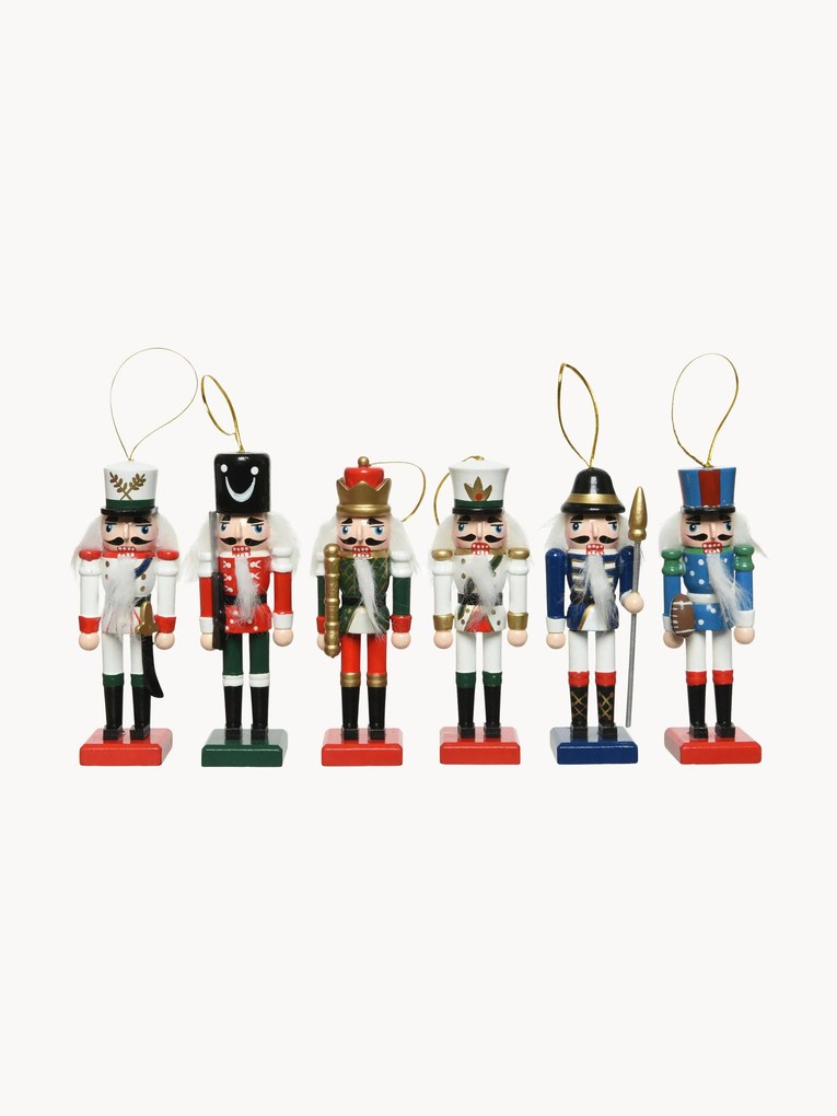 Kerstornamenten Nutcracker, 6-delig