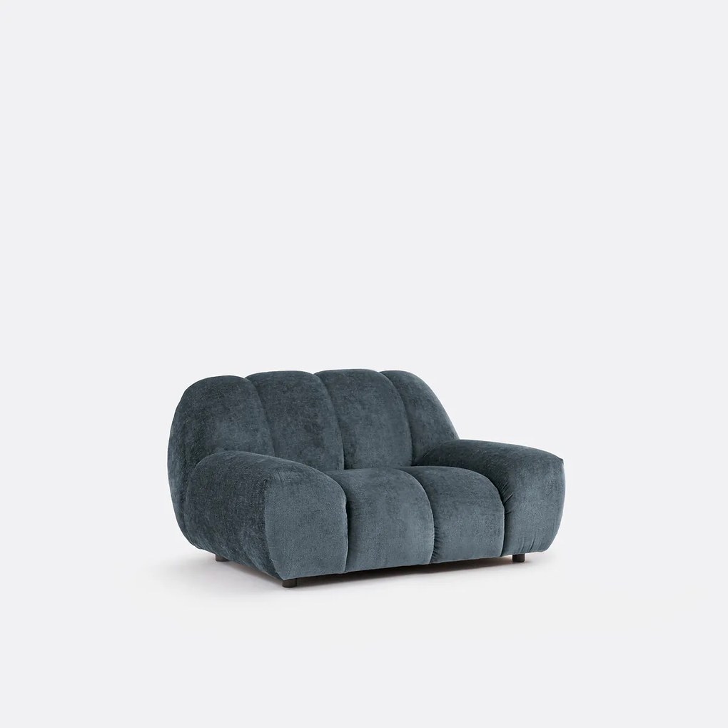 XL fauteuil, dik fluweel, Nuria