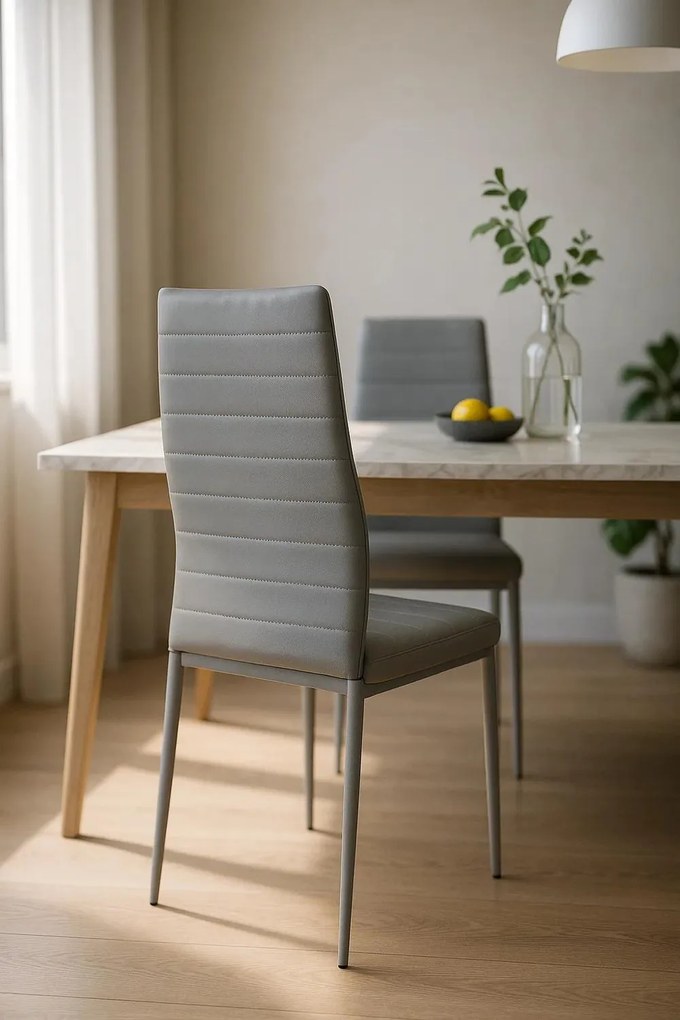 Pak 4 Lauter Kunstlederen Stoelen