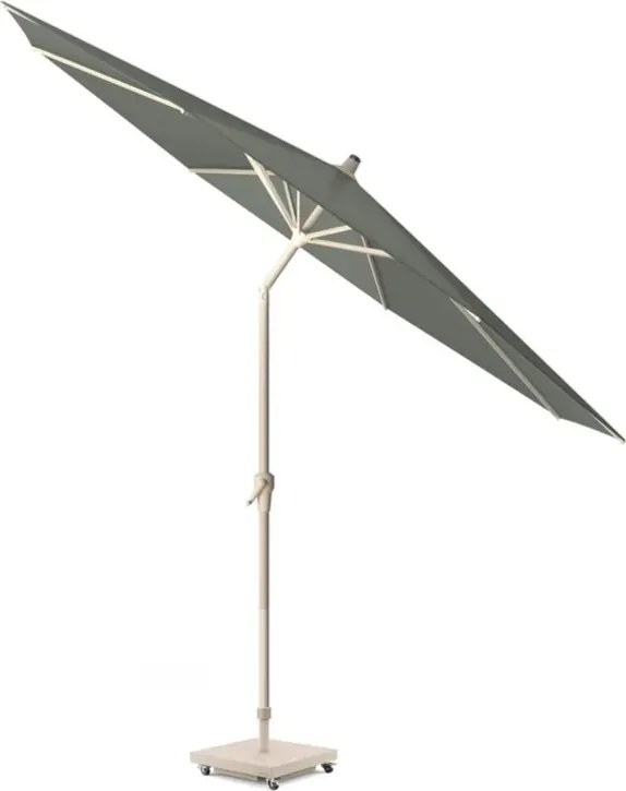 Riva parasol 300 cm rond sandstone olijf met kniksysteem