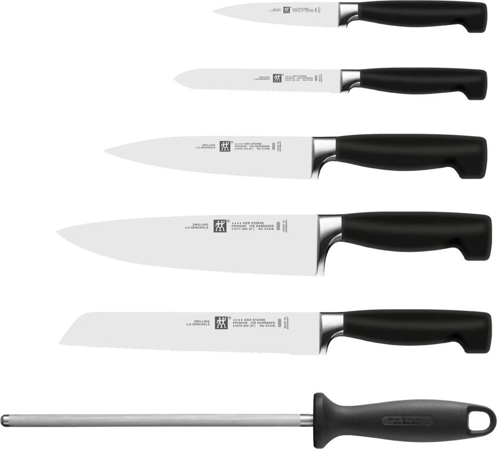 ZWILLING VIER STERNE 7-delig, Messenblok, Natuur - VIER STERNE - ZWILLING