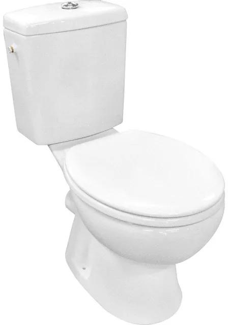 GO by Van Marcke Carde PACK staand toilet Huitgang 19 cm met WCzitting reservoir met Geberit spoelmechanisme wit porselein met bevestigingsmateriaal 049055