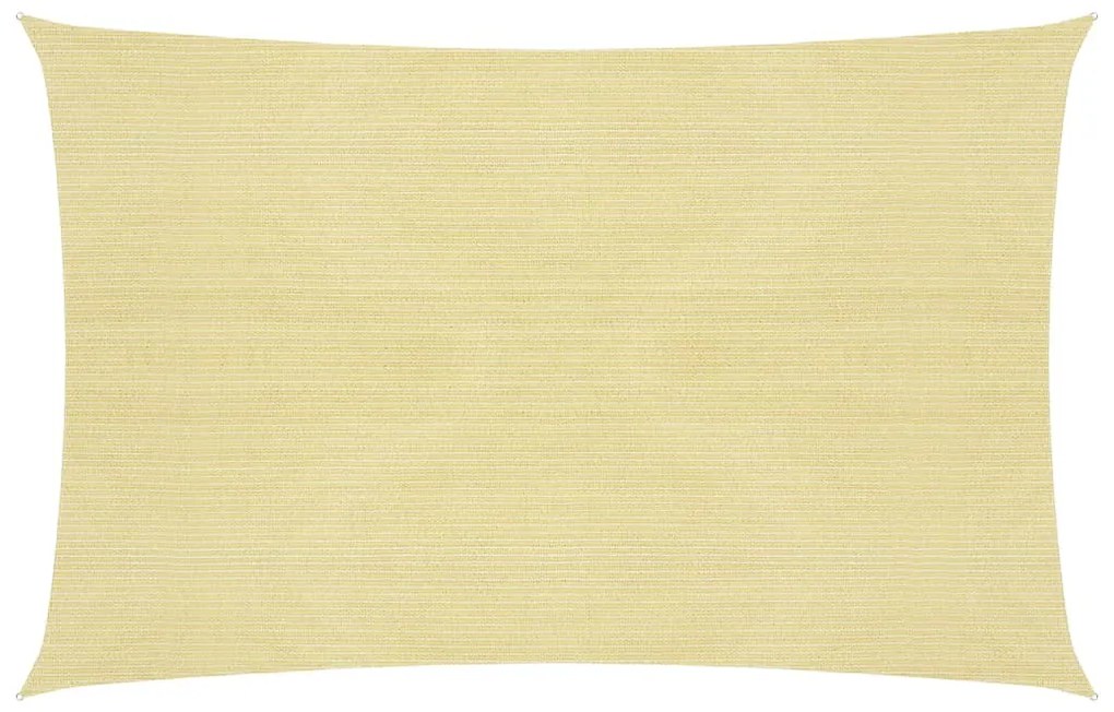 vidaXL Zonnezeil 160 g/m² 3,5x4,5 m HDPE beige