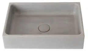 Ideavit Sol waskom - 41.5x28cm - rechthoek - beton 290336-D5