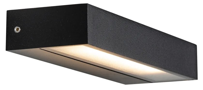 Buitenlamp Moderne wandlamp zwart incl. LED IP65 - Hannah Modern IP65 Buitenverlichting