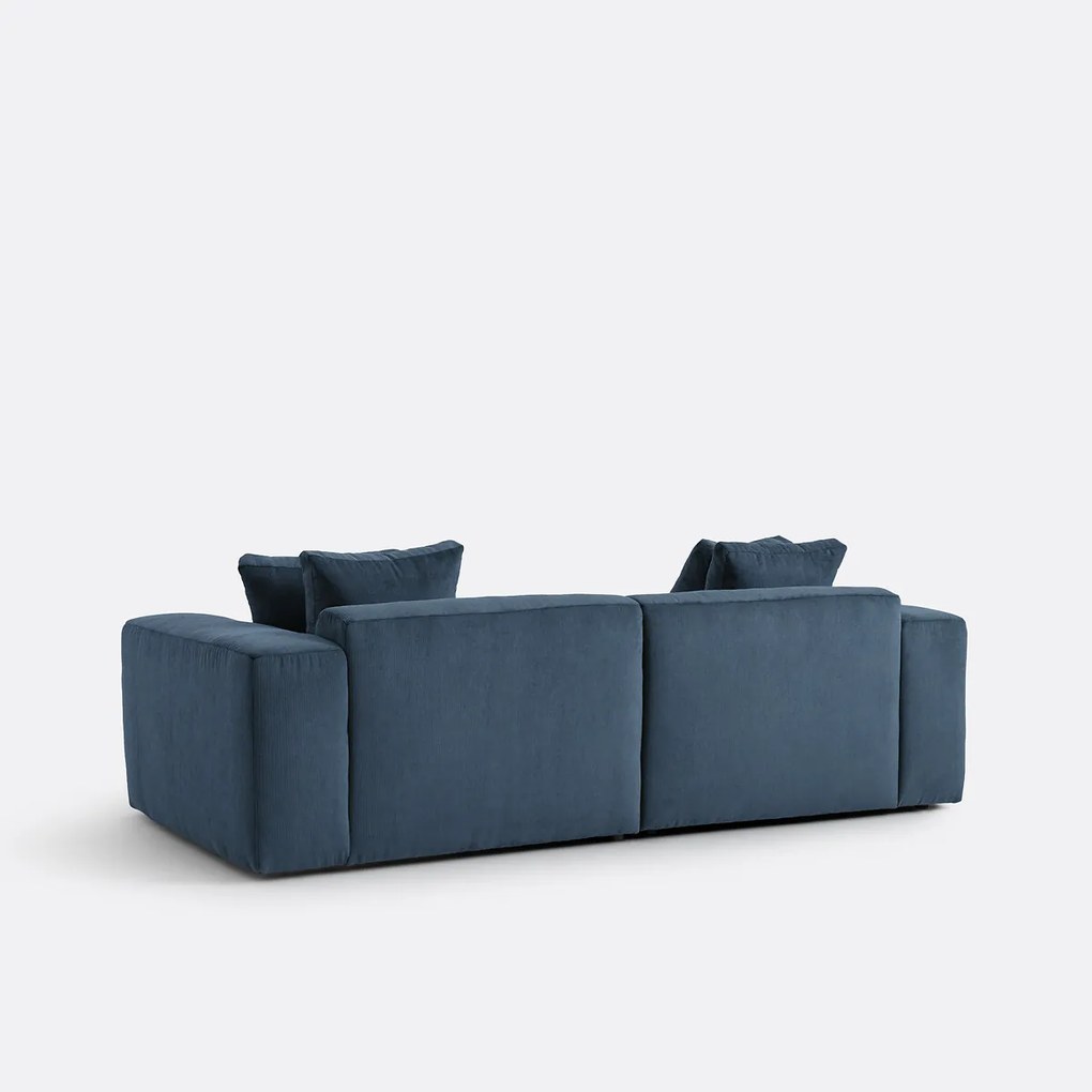 3-zitsbank van fijn ribfluweel, LIORA