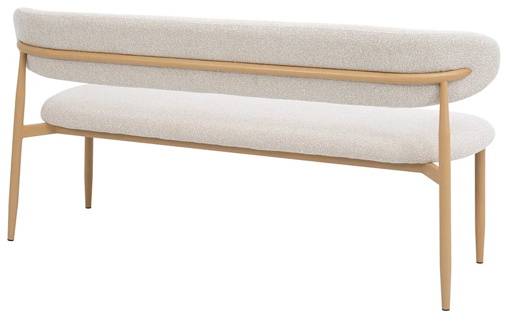 Eetkamerbank Eiken Creme 160 Cm