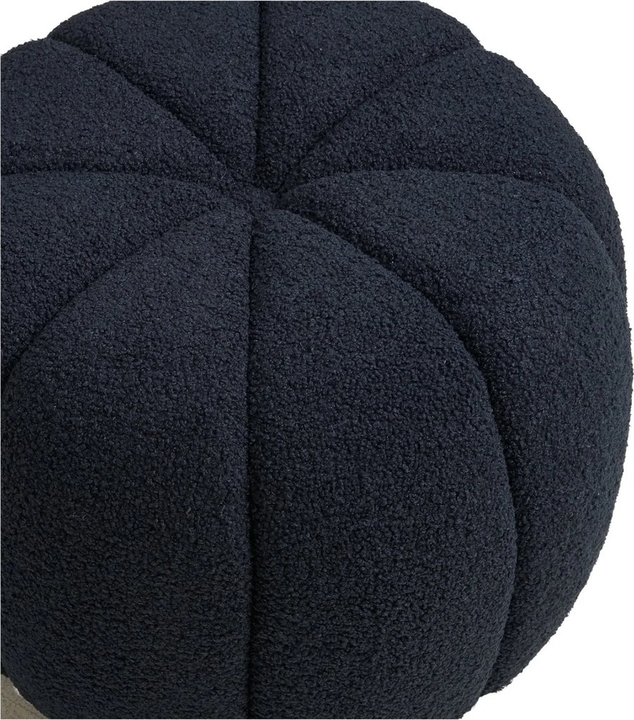 Paisley Poef Bouclé - Navy