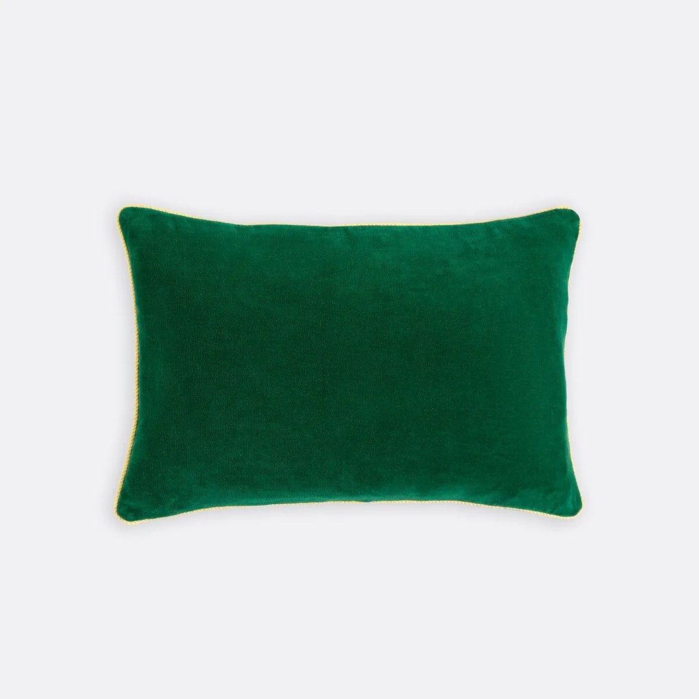 Tweekleurige rechthoekige kussenhoes 60x40 cm, fluweel, GUSALI