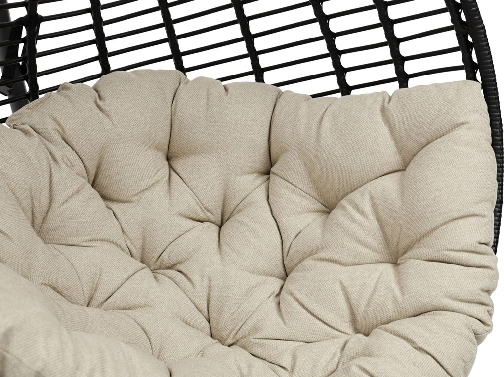 Coco Dream Hangstoel Wicker Grijs