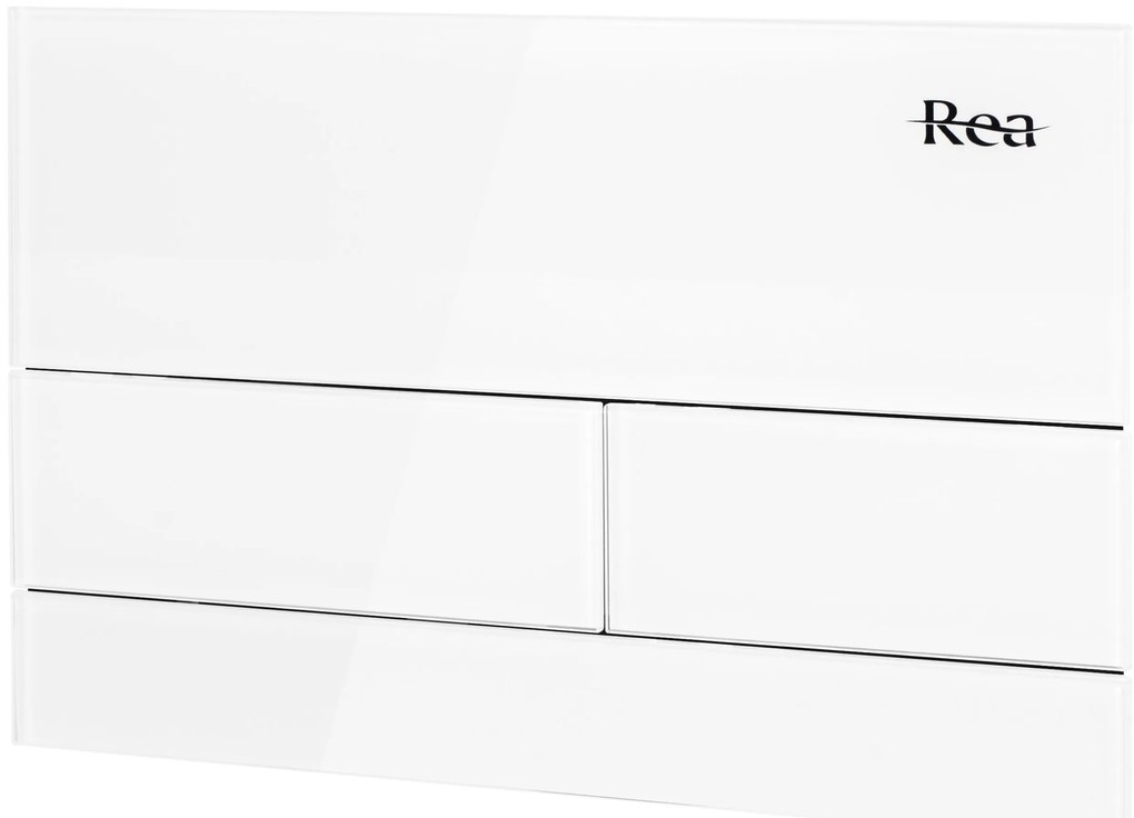 Drukknop voor WC-muurinstallatie K011A-Q Rea T White Glass