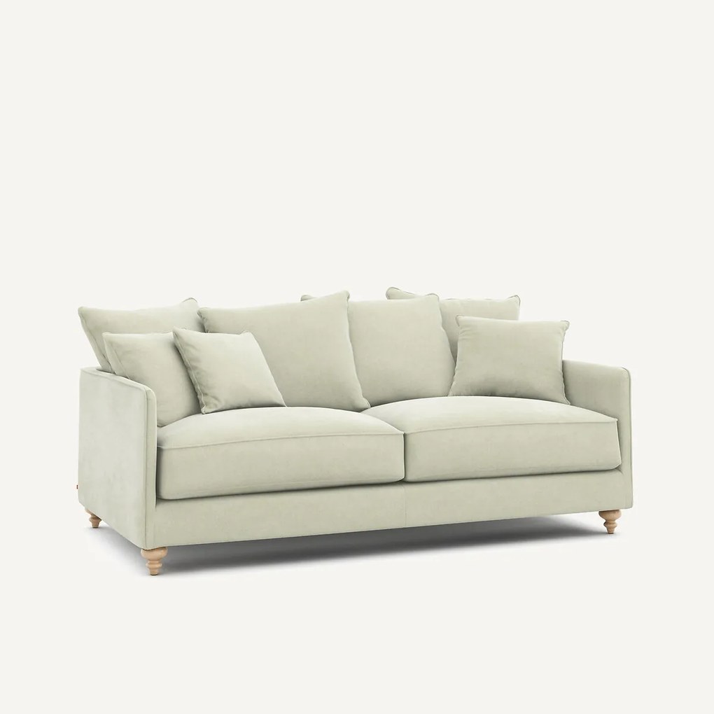 3-zits slaapbank in stonewashed fluweel, Lazare